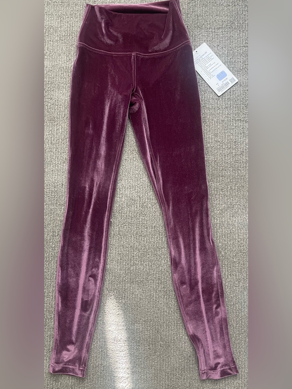LULULEMON ATHLETICA Velvet Wunder Lounge Tight Leggings - Garnet - Picture 4 of 12